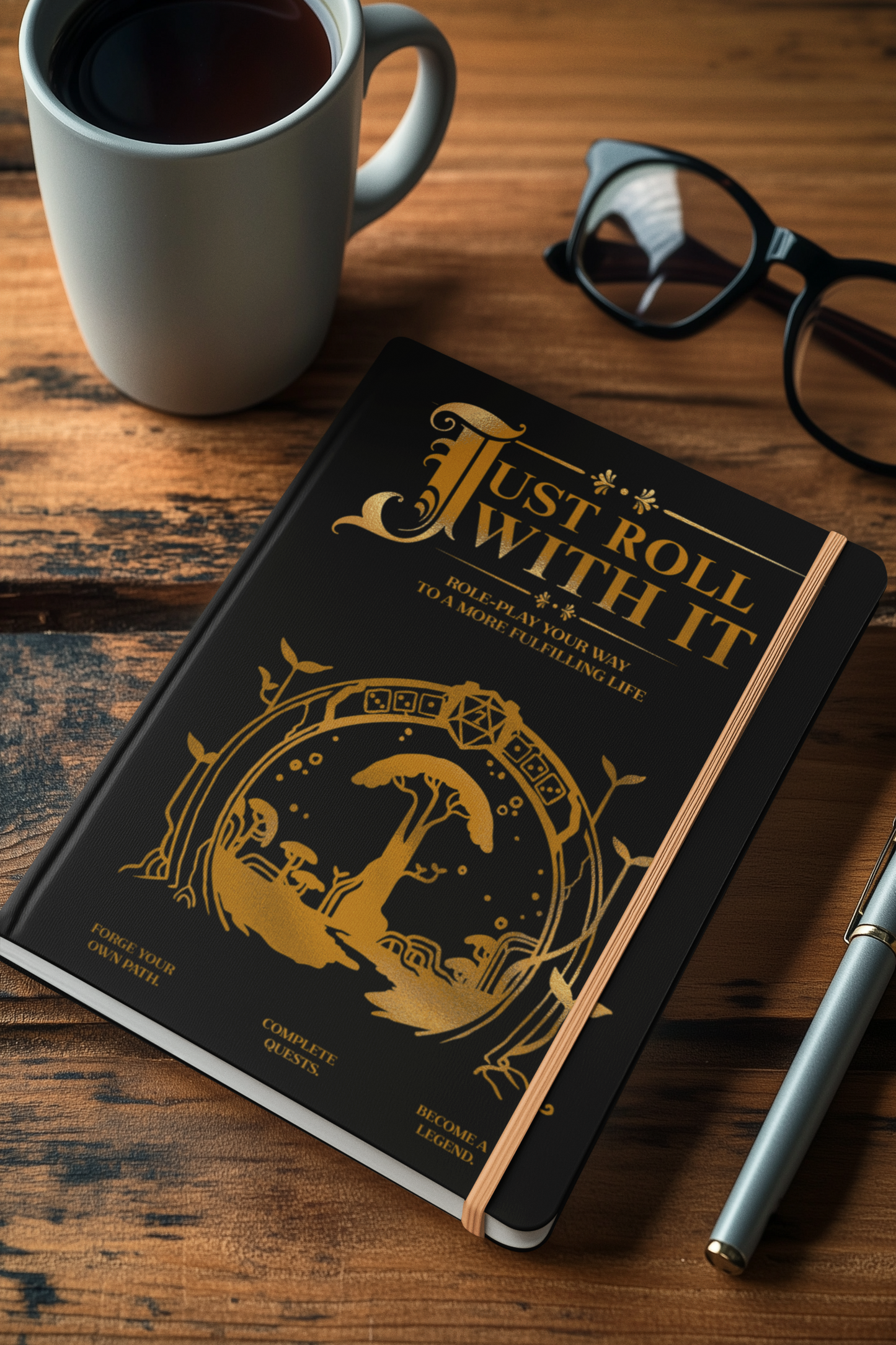 Just Roll With It - Hardback Journal