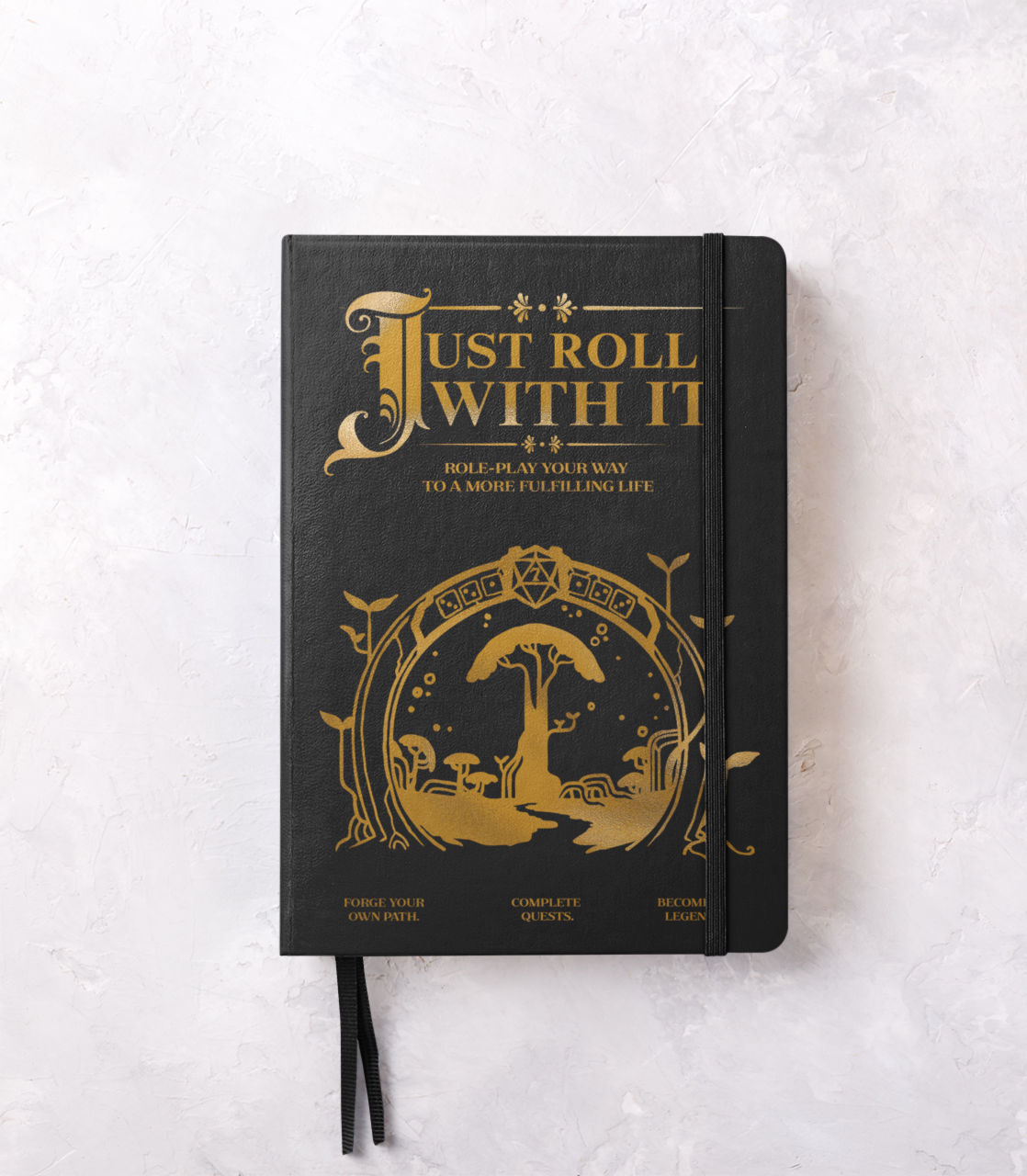 Just Roll With It - Hardback Journal